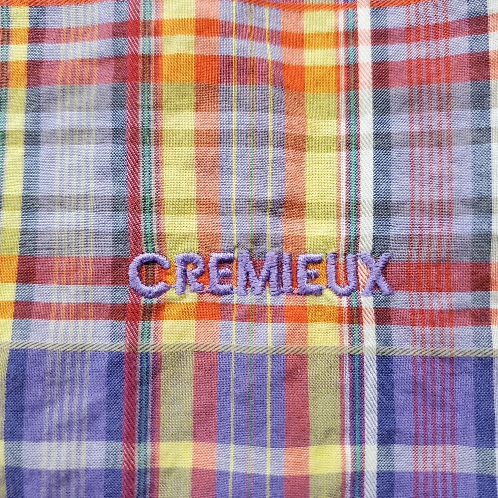 Daniel Cremieux Men's M Purple Plaid Cotton Tailored Fit Short Sleeve Shirt - Picture 7 of 11